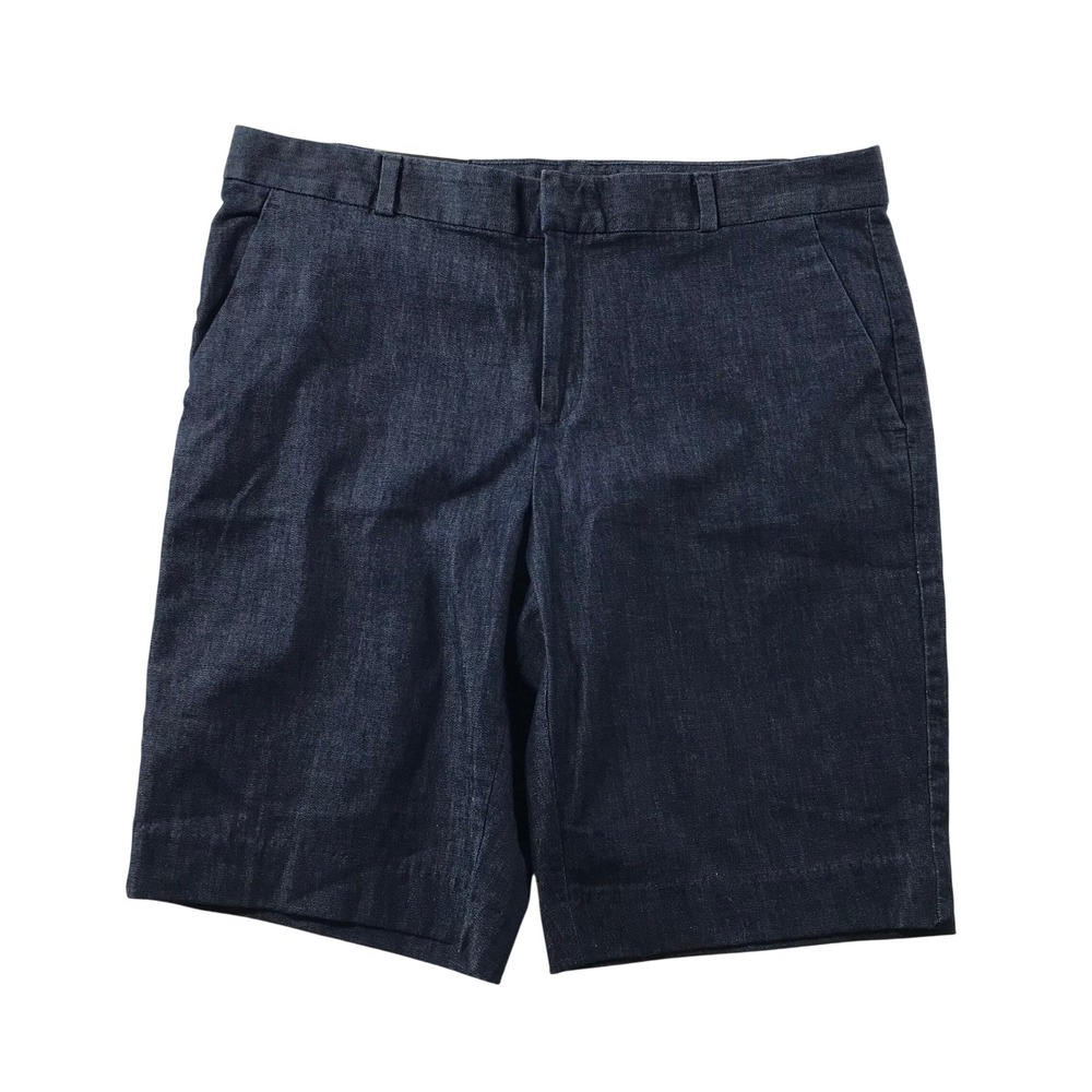 Banana Republic Womens 10" Short Dark Indigo Denim Bermuda Shorts Size 28/6 NEW